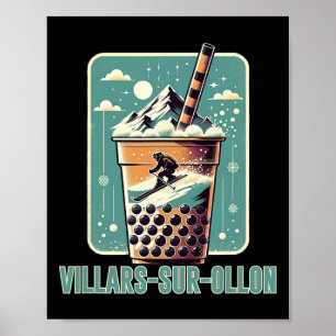 Ski und Apres Ski - Villars-sur-ollon Schweiz Poster