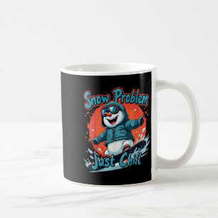 Ski- und Snowboard-Fun-Skifahrer-Snowboarder-Schne Kaffeetasse