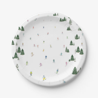 Ski und Snowboard Themed Paper-Teller Pappteller