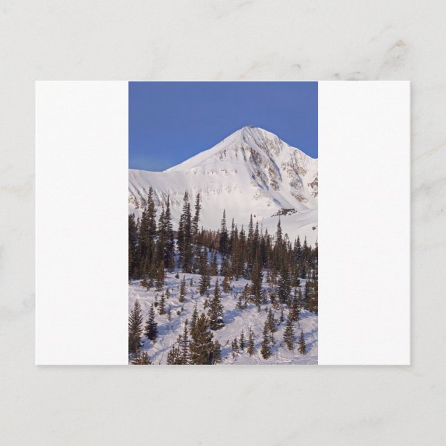 Ski- und Snowboardort Big Sky Montana Postkarte (Vorderseite)