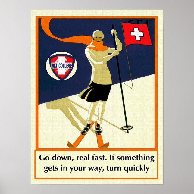 Ski-Uni Poster zwei (Vorne)