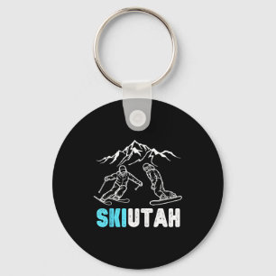 Ski utah Skifahren Snowboarden Urlaubs souvenir Schlüsselanhänger