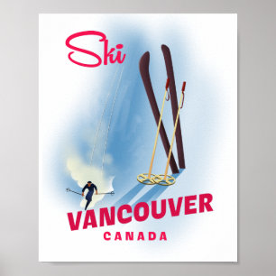 Ski Vancouver Kanada Riesenkaffee Tasse Poster