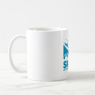 Ski Vater Cool Mountain Grafik Kaffeetasse
