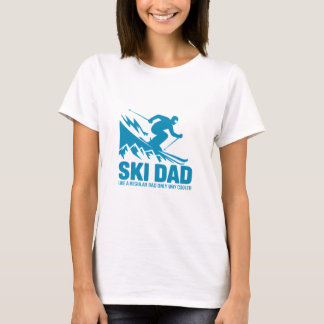 Ski Vater Cool Mountain Grafik T-Shirt