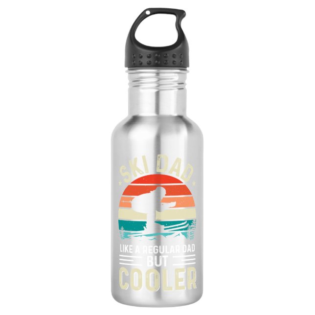 Ski Vater Edelstahlflasche (Vorderseite)