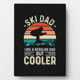 Ski Vater Fotoplatte