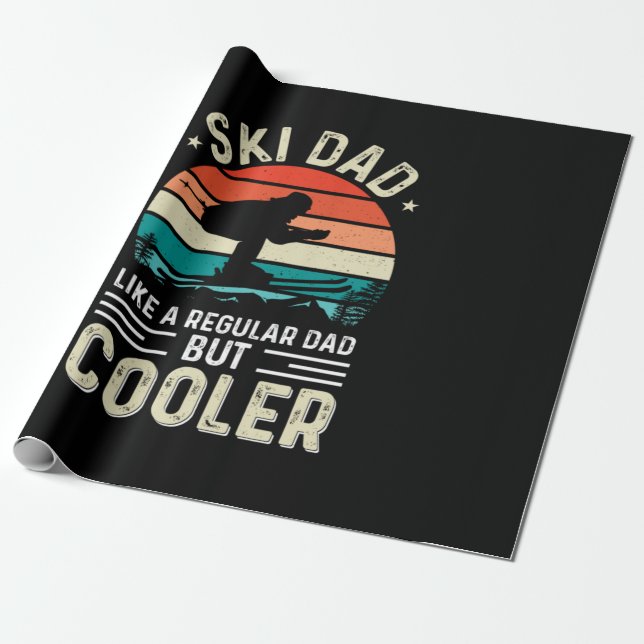 Ski Vater Geschenkpapier (Ungerollt)