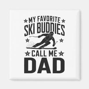 Ski-Vater Humor Design Skifahren Lustiger Skifahre Magnet