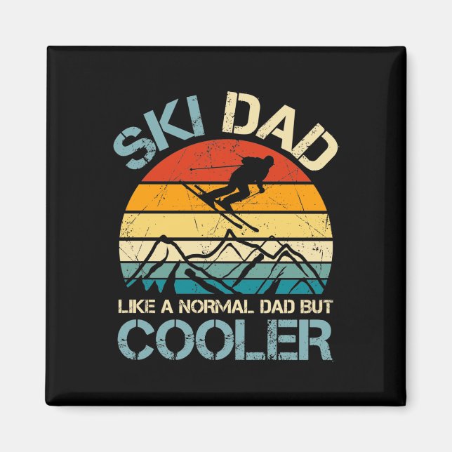 Ski Vater - kein normaler Vater, sondern Cooler Magnet (Vorne)