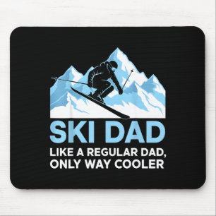 Ski-Vater Liebhaber Skifahrer Mann Snowboarden Lus Mousepad