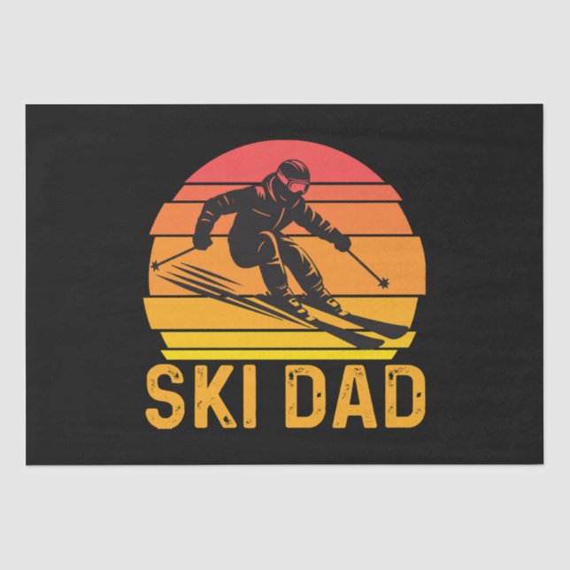 Ski-Vater Seidenpapier (Vorderseite)