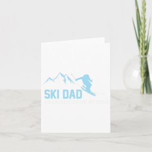 Ski Vater Skifahren Skifahren Snowy Abenteuer Skiv Karte