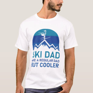 Ski-Vater wie ein normaler Papa, aber cooler Snowb T-Shirt