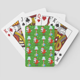 Ski Weihnachts Spielkarten