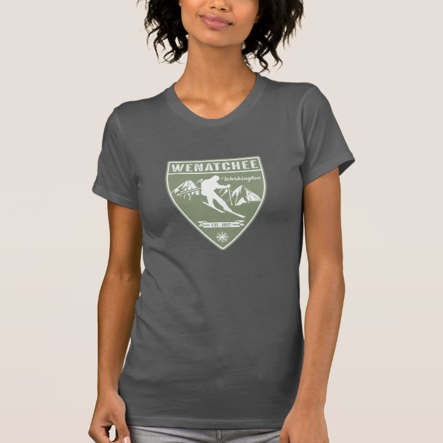 Ski Wenatchee Washington T-Shirt (Vorderseite)