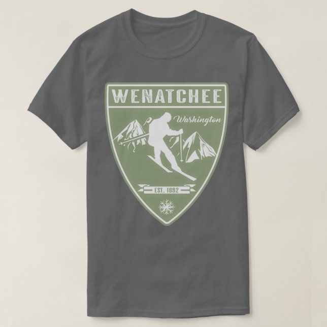 Ski Wenatchee Washington T-Shirt (Design vorne)