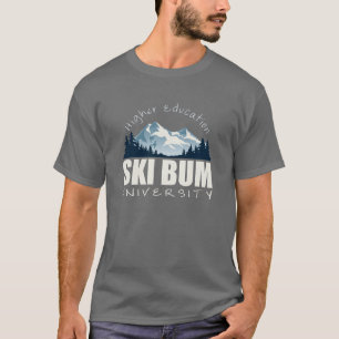 Ski-wertloshochschuldunkelheits-T - Shirt