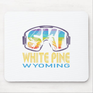 Ski White Pine Wyoming Skiferien Mousepad