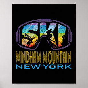 Ski Windham Mountain New York Skiurlaub Poster