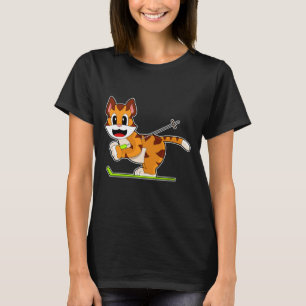 Ski-Wintersport Tiger T-Shirt