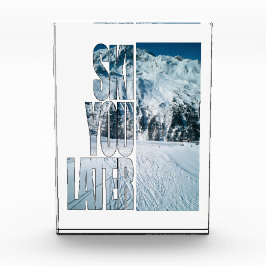 Ski You Later Funny Skiing Winter Sports Gift  Fotoblock