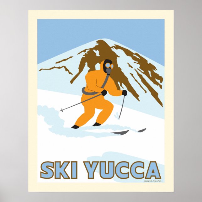 Ski Yucca Reiseplakat Poster (Vorne)