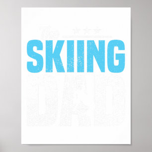 Ski-Zitate Papa Skifahrer Partygeschenke Geburtsta Poster