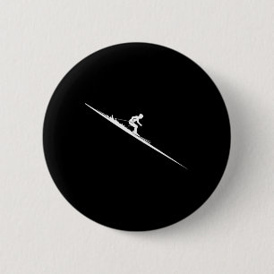Skiabfahrt Freestyle Skifahrer Extrem Winter Sport Button
