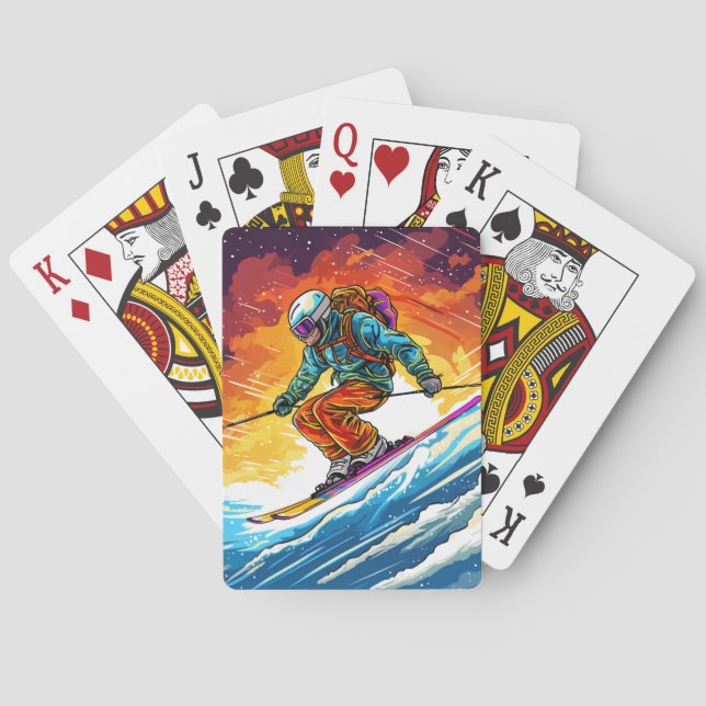 Skiaktion Spielkarten (Rückseite)