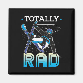 Skiausrüstung Nordischer Skifahrer Ski Total Rad Magnet