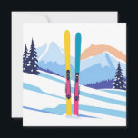 Skiberg Feiertagskarte<br><div class="desc">Ski Mountain - Urlaubskarte</div>