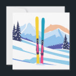 Skiberg Feiertagskarte<br><div class="desc">Ski Mountain - Urlaubskarte</div>