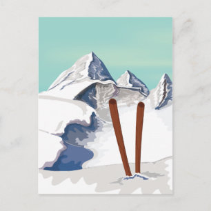 Skiberge Postkarte