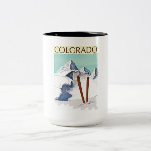 Skiberge Zweifarbige Tasse