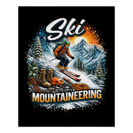 Skibergsteigen Poster