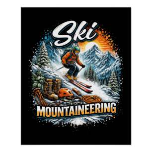 Skibergsteigen Poster