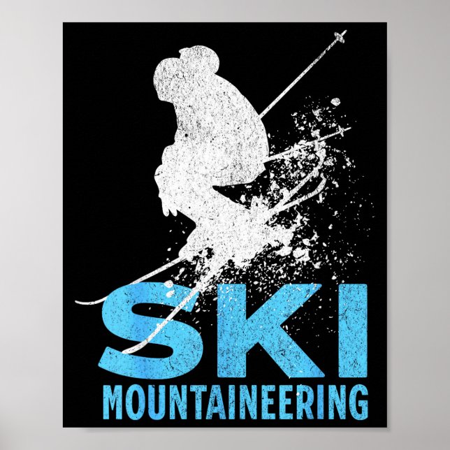 Skibergsteigen  poster (Vorne)