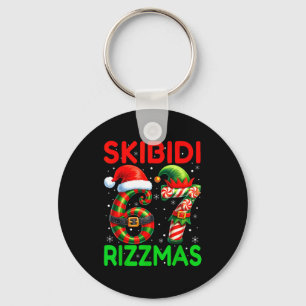 Skibidi 67 Rizzmas Lustiges Six Seven Meme Weihnac Schlüsselanhänger