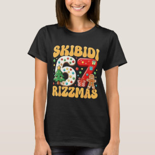 SKIBIDI 67 RIZZMAS Six Seven Meme Weihnachten Jung T-Shirt