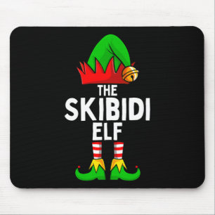 Skibidi Elf Matching Familie Weihnachten Albern Mousepad