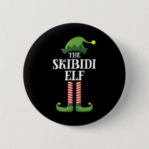 Skibidi Elf Shirt Matching Family Group Funny Chri Button