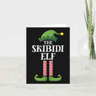 Skibidi Elf Shirt Matching Family Group Funny Chri Karte