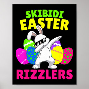 Skibidi Ostern - Funny Easter Rizzler Gen Alpha Tw Poster