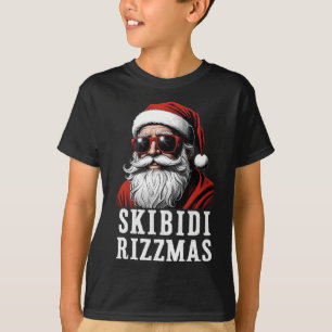 Skibidi Rizzmas Christmas Rizz Weihnachtsmann Xmas T-Shirt