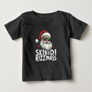 Skibidi Rizzmas Funny Gen Alpha Slang Weihnachten Baby T-shirt