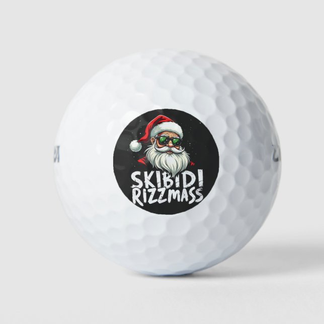Skibidi Rizzmas Funny Gen Alpha Slang Weihnachten Golfball (Vorderseite)