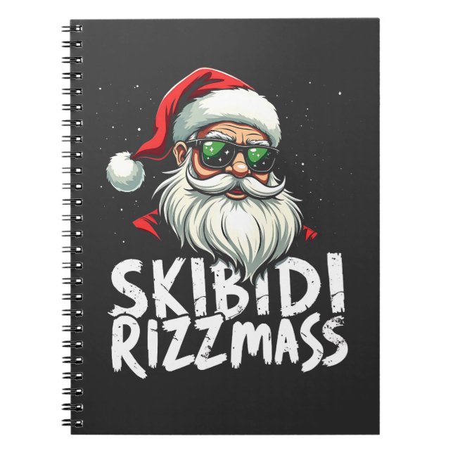 Skibidi Rizzmas Funny Gen Alpha Slang Weihnachten Notizblock (Vorderseite)