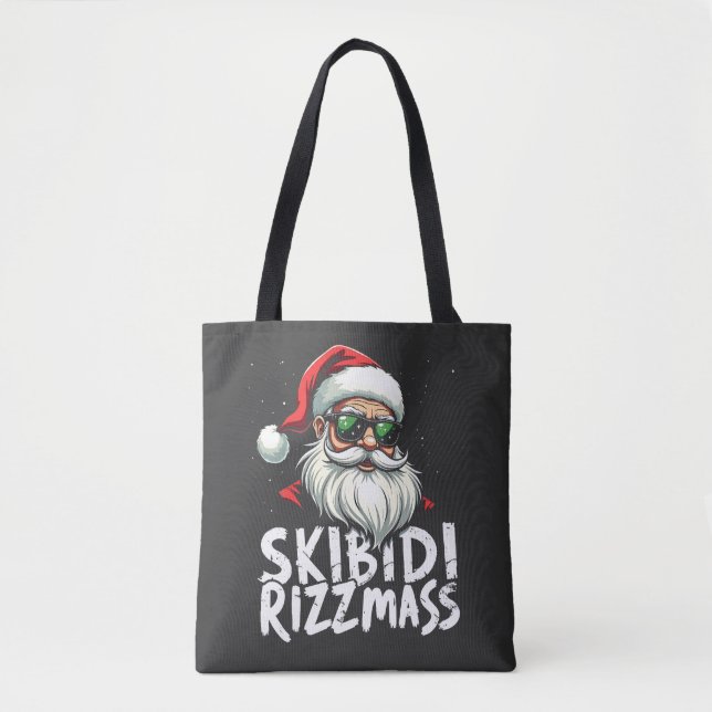 Skibidi Rizzmas Funny Gen Alpha Slang Weihnachten Tasche (Vorderseite)