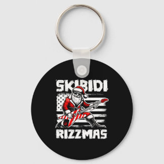 Skibidi Rizzmas Funny Santa Xmas Gen Alpha Schlüsselanhänger